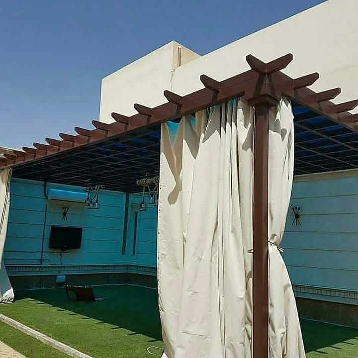 برجولات قماش